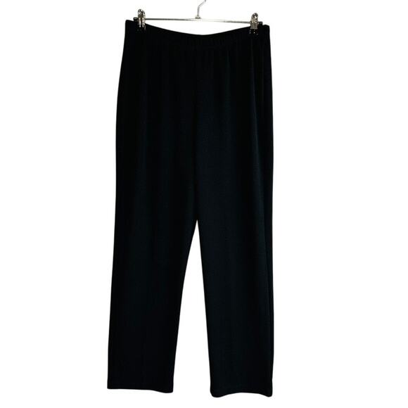 Chico's Womans 12/14 2 Short Pull On Pants Easywear Black Stretch Crepe Comfort - Picture 1 of 8